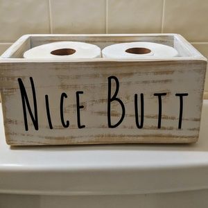 Nice Butt toilet paper holder